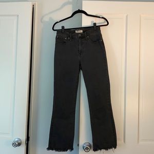 Madewell Cali Demi-Boot jeans in washed black/gray